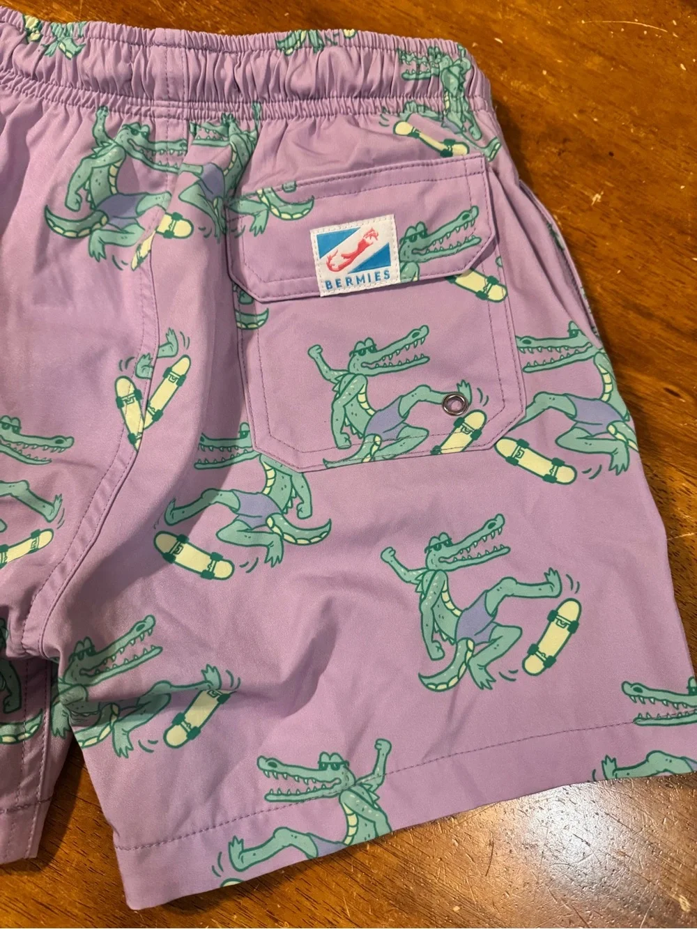 Bermies Boys Croc Ollie Swim Trunks size 8